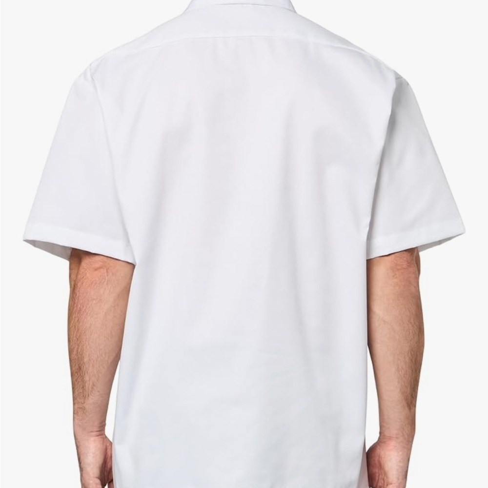 Dickies White Casual Button Down Shirt Relaxed Fit EA103 - Picture 3 of 8